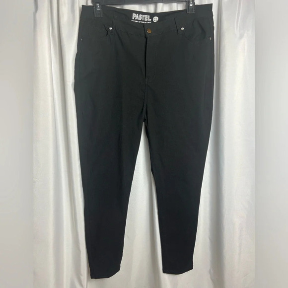 Pastels Pants - Pastel Womens Plus Size 22 Black Jeggings Pants
